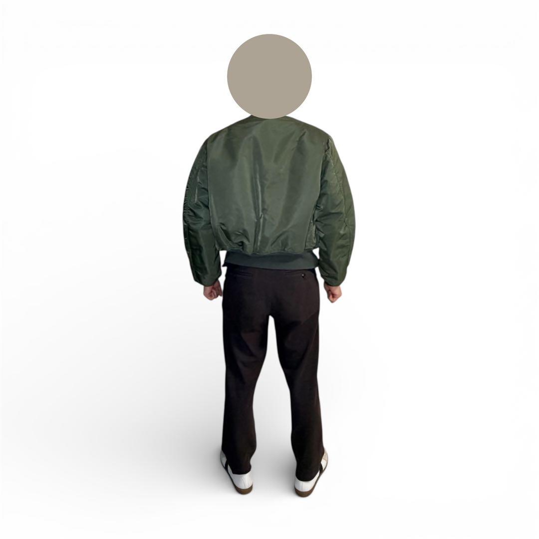 【美品】 USA製 80s アルファインダストリーズ MA-1 カーキ M