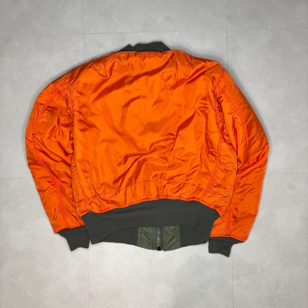 【美品】 USA製 80s アルファインダストリーズ MA-1 カーキ M