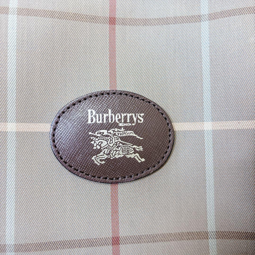 美品　バーバリー　ボストンバッグ　ノバチェック　ホースロゴ　玉虫色　大容量