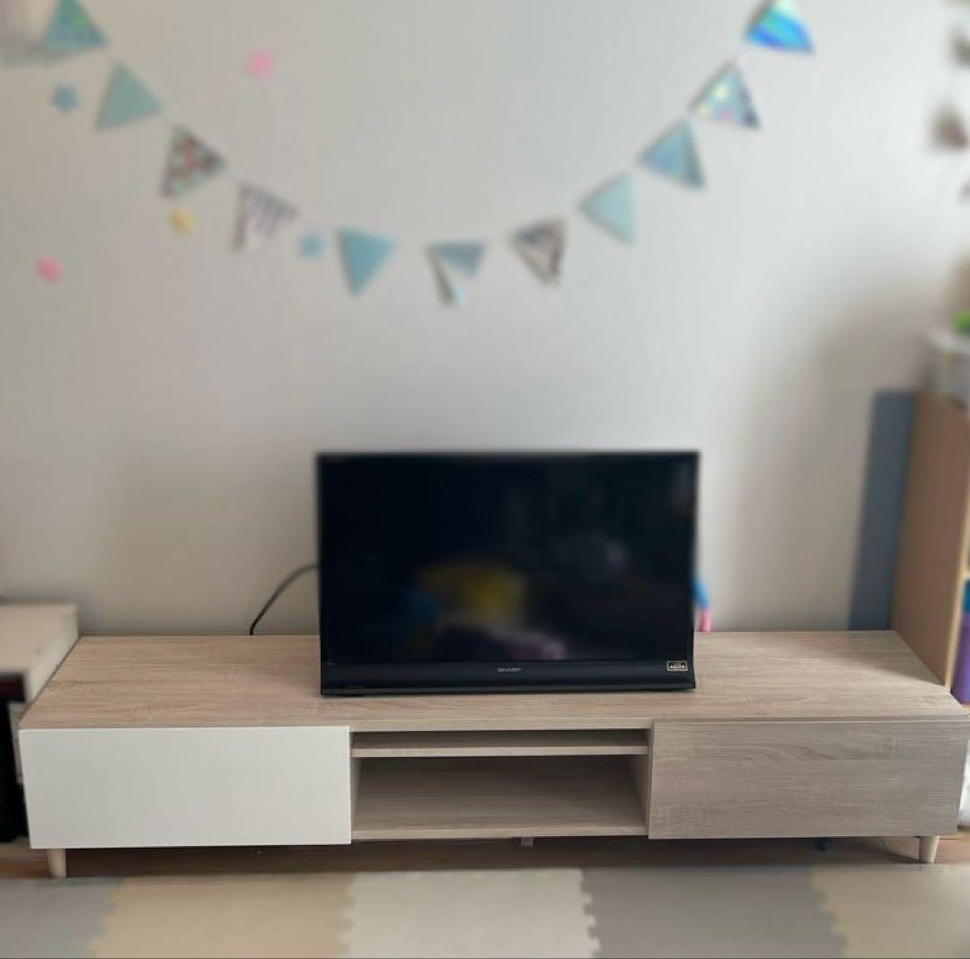 ニトリ ライトウッド テレビ台 引き出し付き