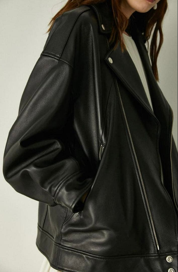 MOUSSY LEATHER OVER RIDERS ライダースジャケット