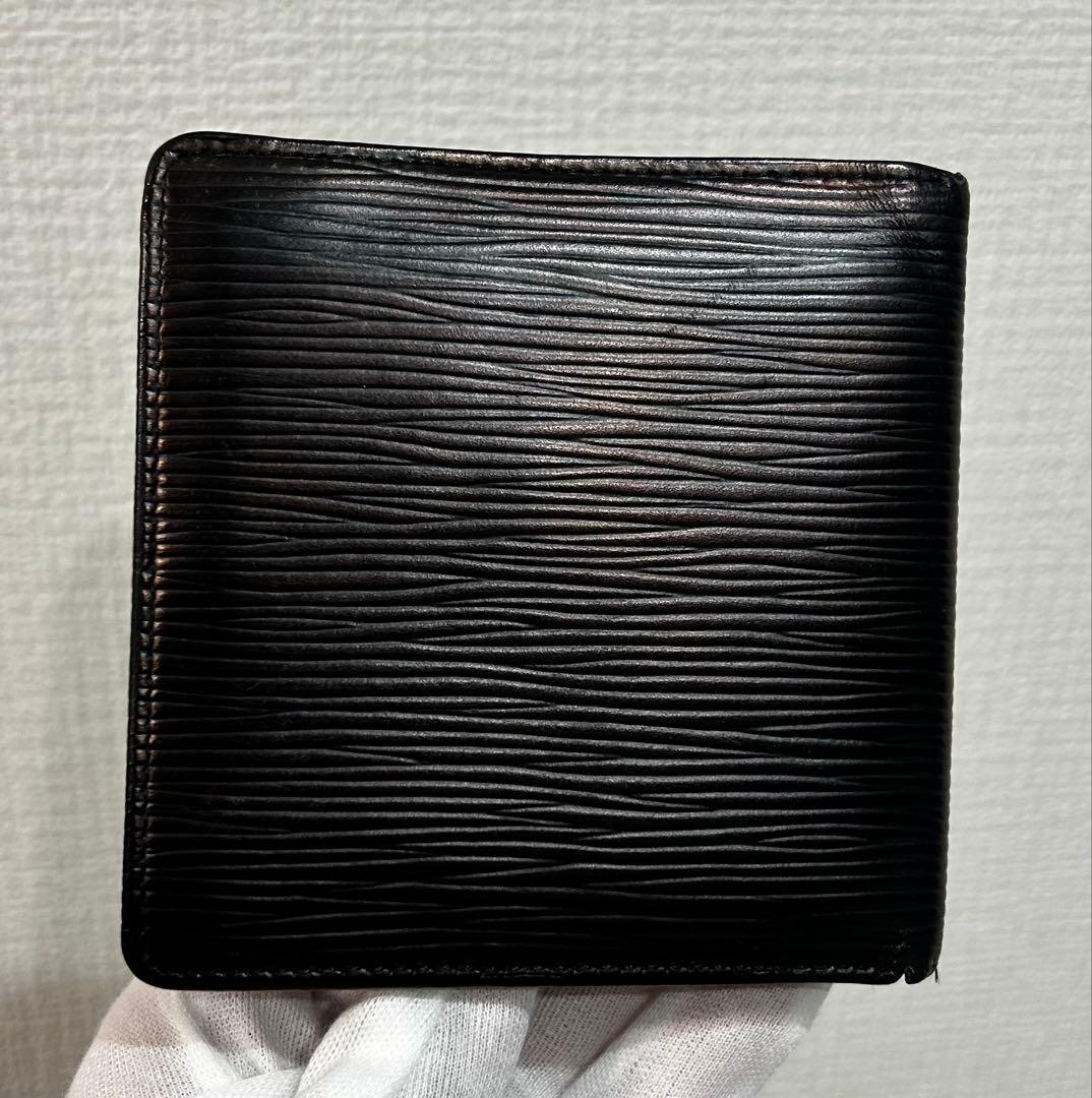【LOUIS VUITTON】 美品☆エピ　ブラック　二つ折り財布