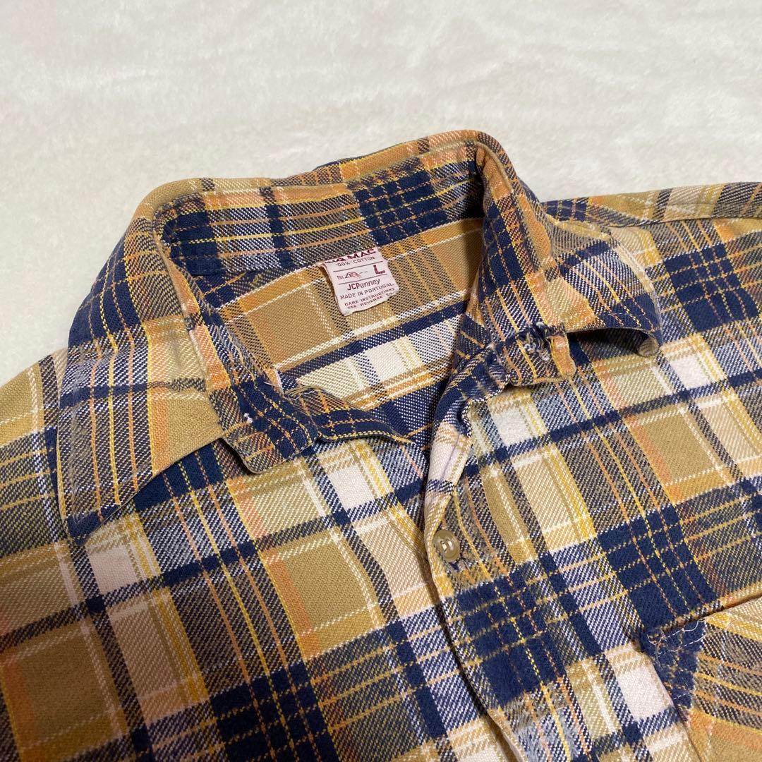 好配色　bigmac ネルシャツ ポルトガル製　ビンテージ