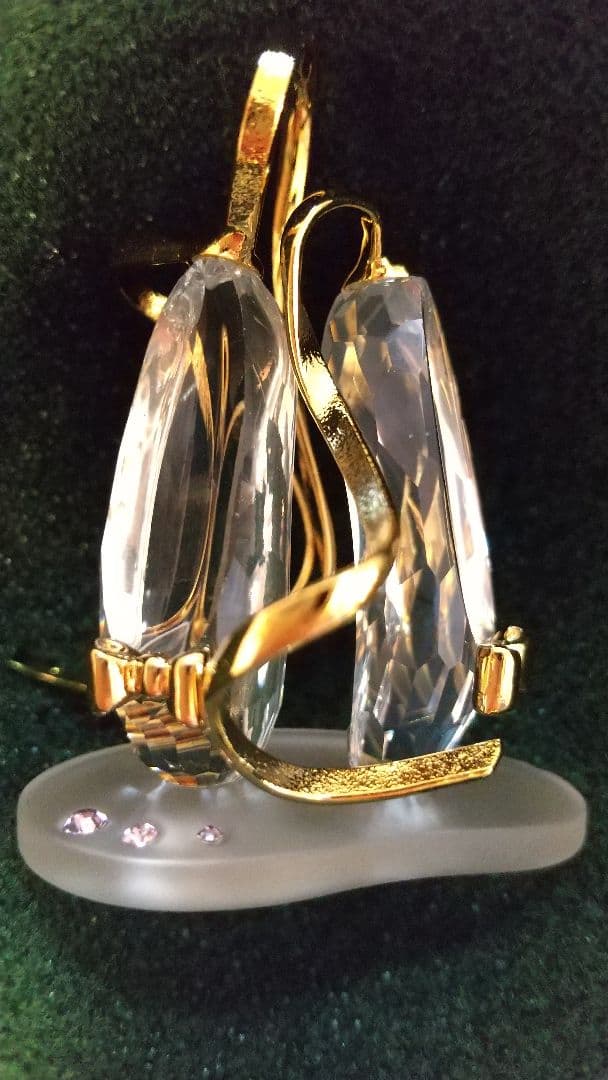 スワロフスキー バレーシューズの置物