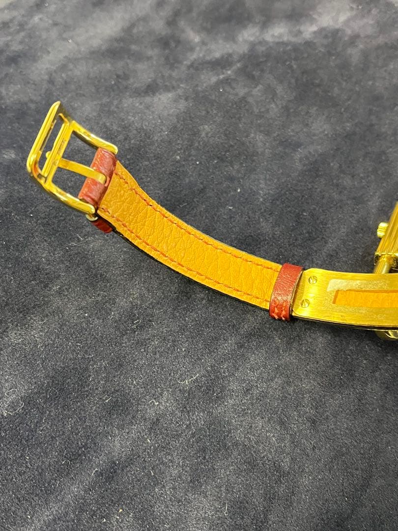 HERMES ケリーウォッチ ヴィンテージ 赤文字盤 動作未確認 ボルドー