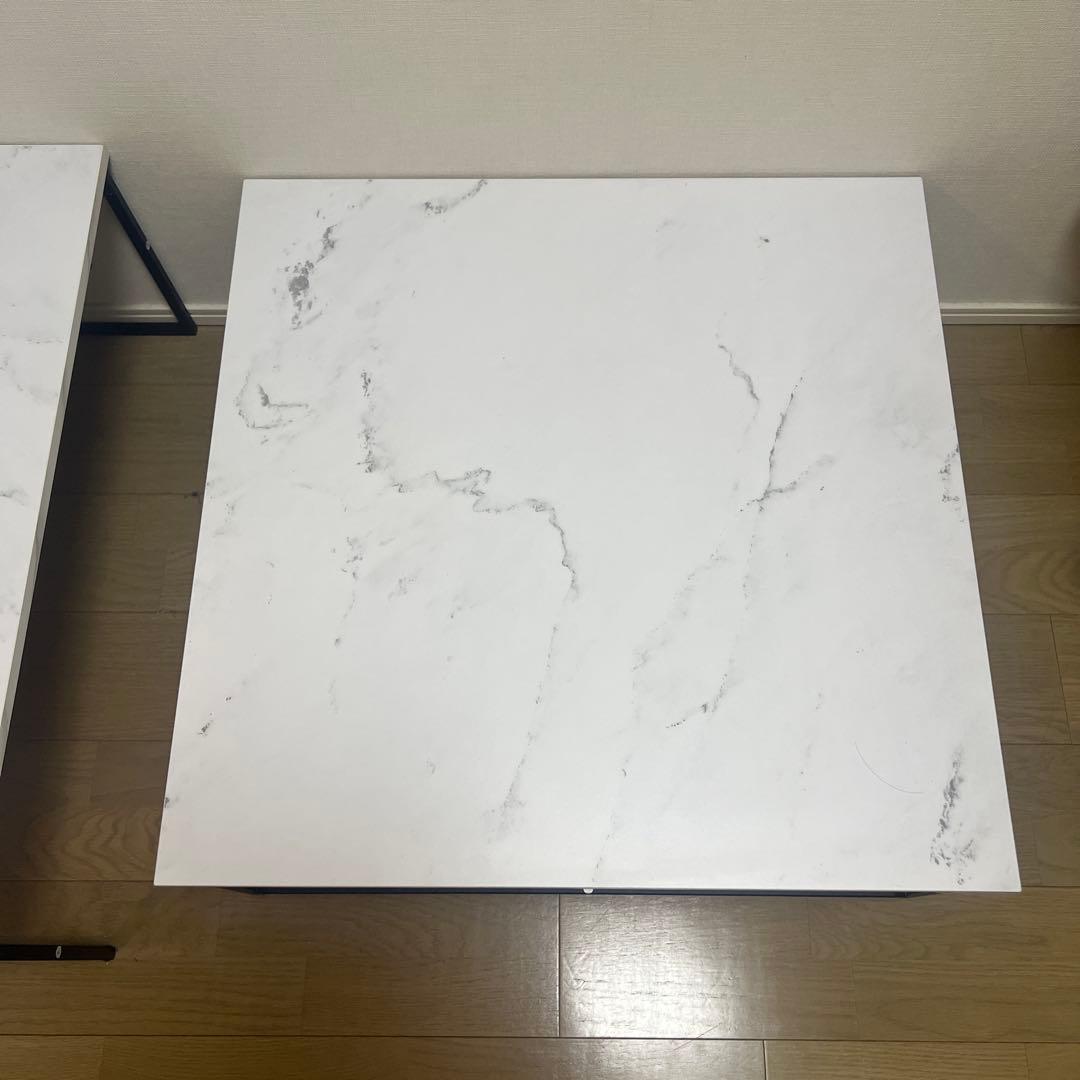 LOWYA ロウヤ ネストテーブル 大理石柄