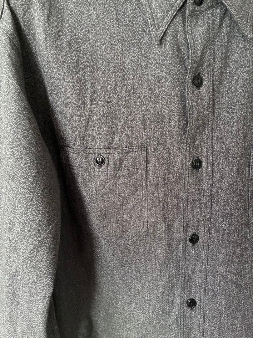 BUZZ RICKSON’Sブラックシャンブレー ワークシャツ L 日本製