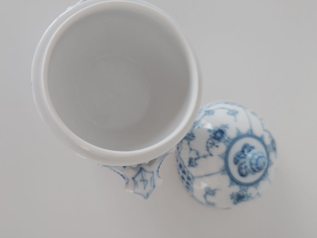 ロイヤルコペンハーゲン ブルーフルーテッドシュガーボウル