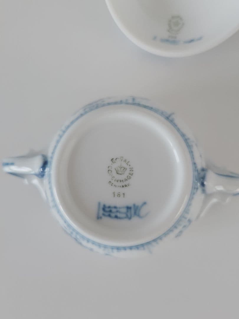 ロイヤルコペンハーゲン ブルーフルーテッドシュガーボウル