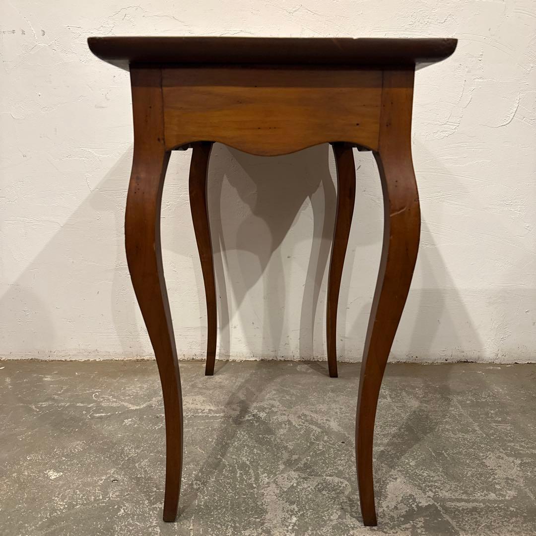 年末年始saleヴィンテージ　木製サイドテーブル　猫脚　引き出し付き