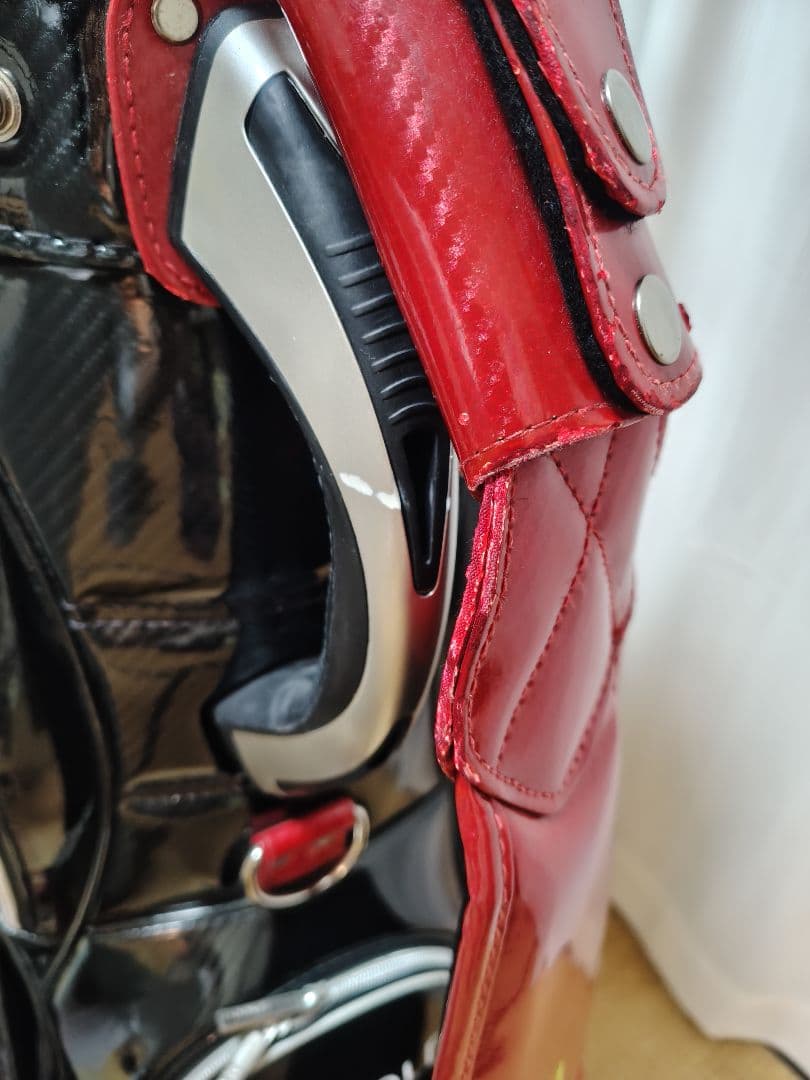 23GOLF キャディバッグ 黒/赤