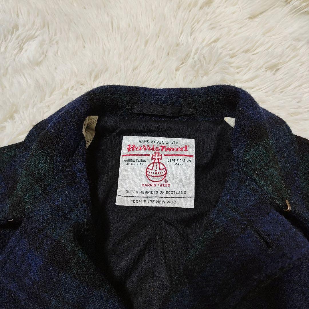 BEAMS+ Harris Tweed ステンカラーコート M チェック