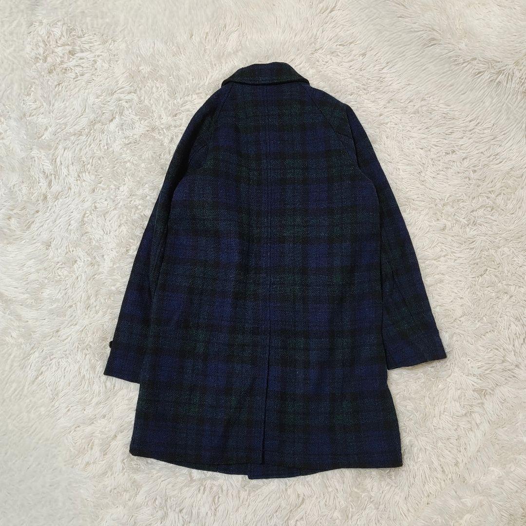 BEAMS+ Harris Tweed ステンカラーコート M チェック