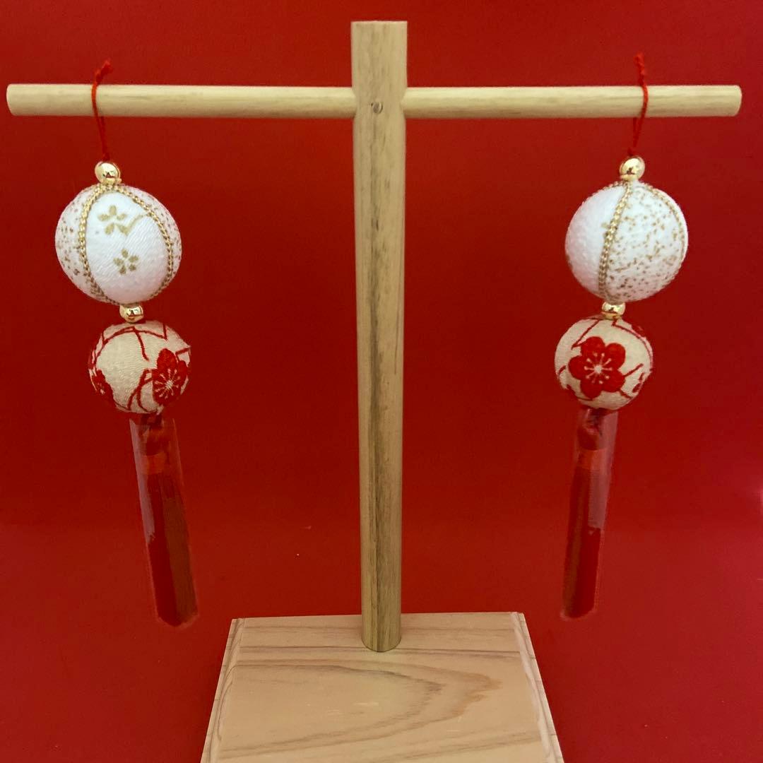 台付　羽子板　お正月飾り　つまみ細工　鞠　つるし飾り　和玉　ちりめん