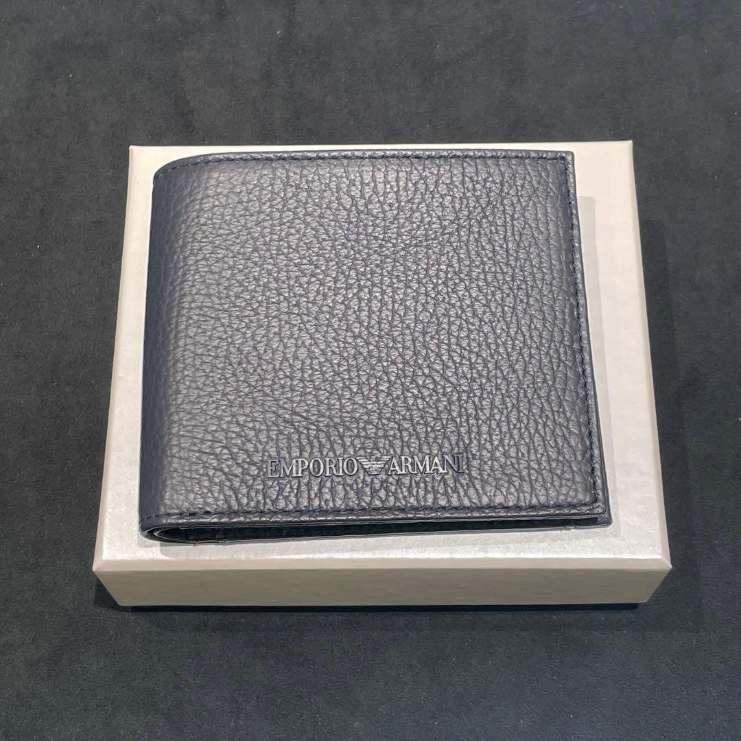 エンポリオアルマーニ ARMANI 折財布　送料無料　ショッパー 付　男女兼用