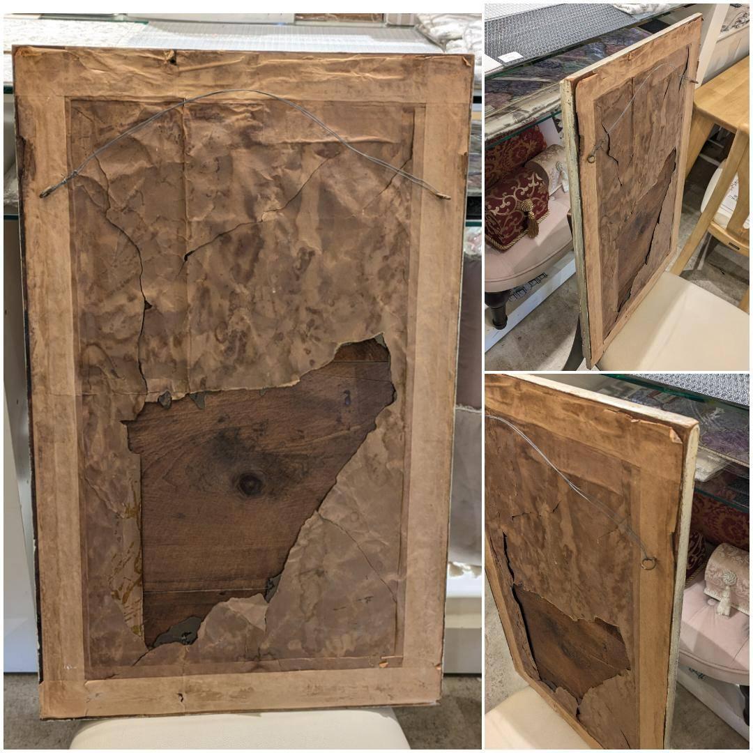 【希少】 アンティーク調 姿見 ウォールミラー 鏡 大型 シャビー 高さ78cm