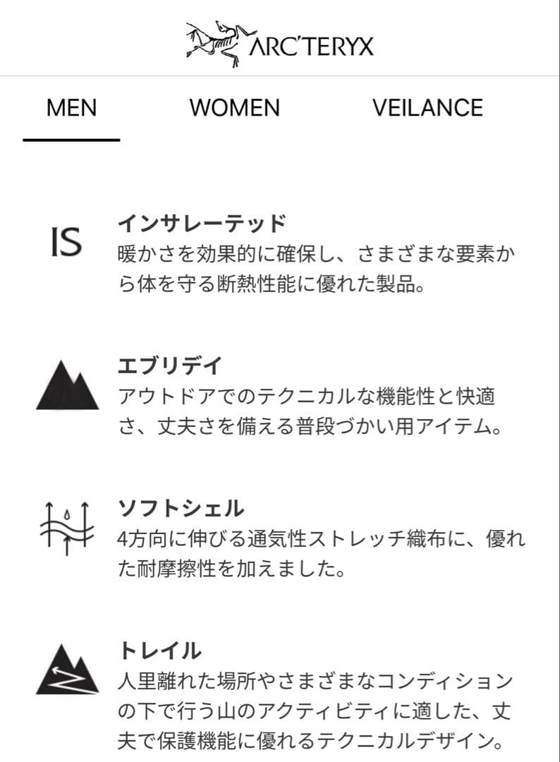 エプシロン ジャケット メンズ