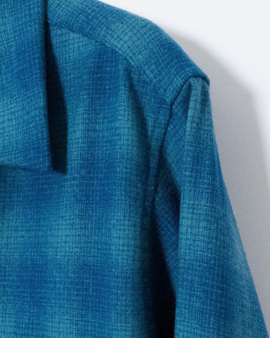 トップス \"PENDLETON\" plaid open collar wool shirt