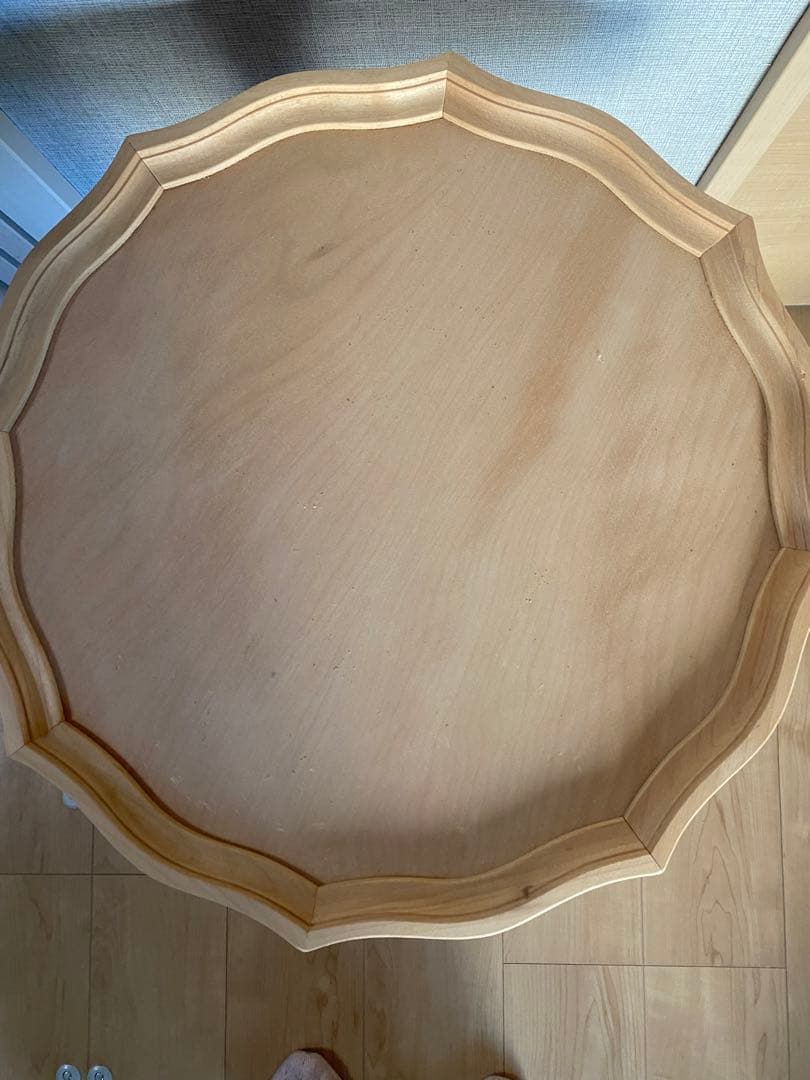 トールペイント白木・ワインテーブル大