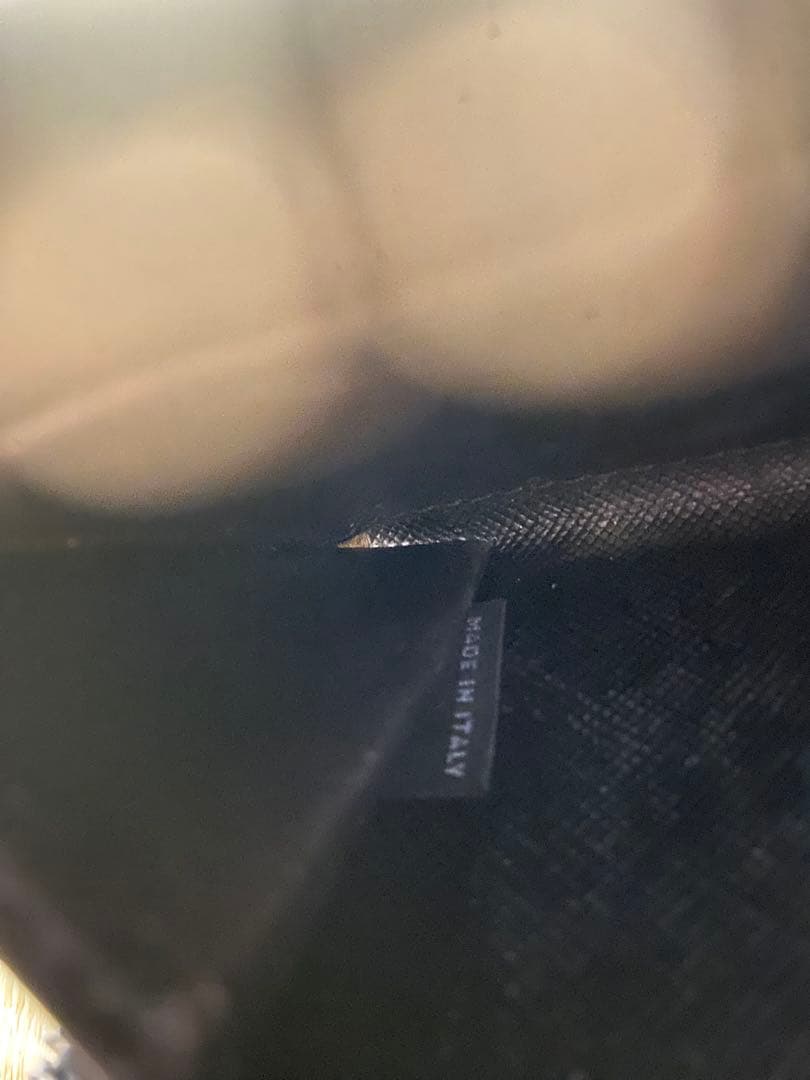 PRADAプラダ ケース 三角ロゴ サフィアーノレザー　美品