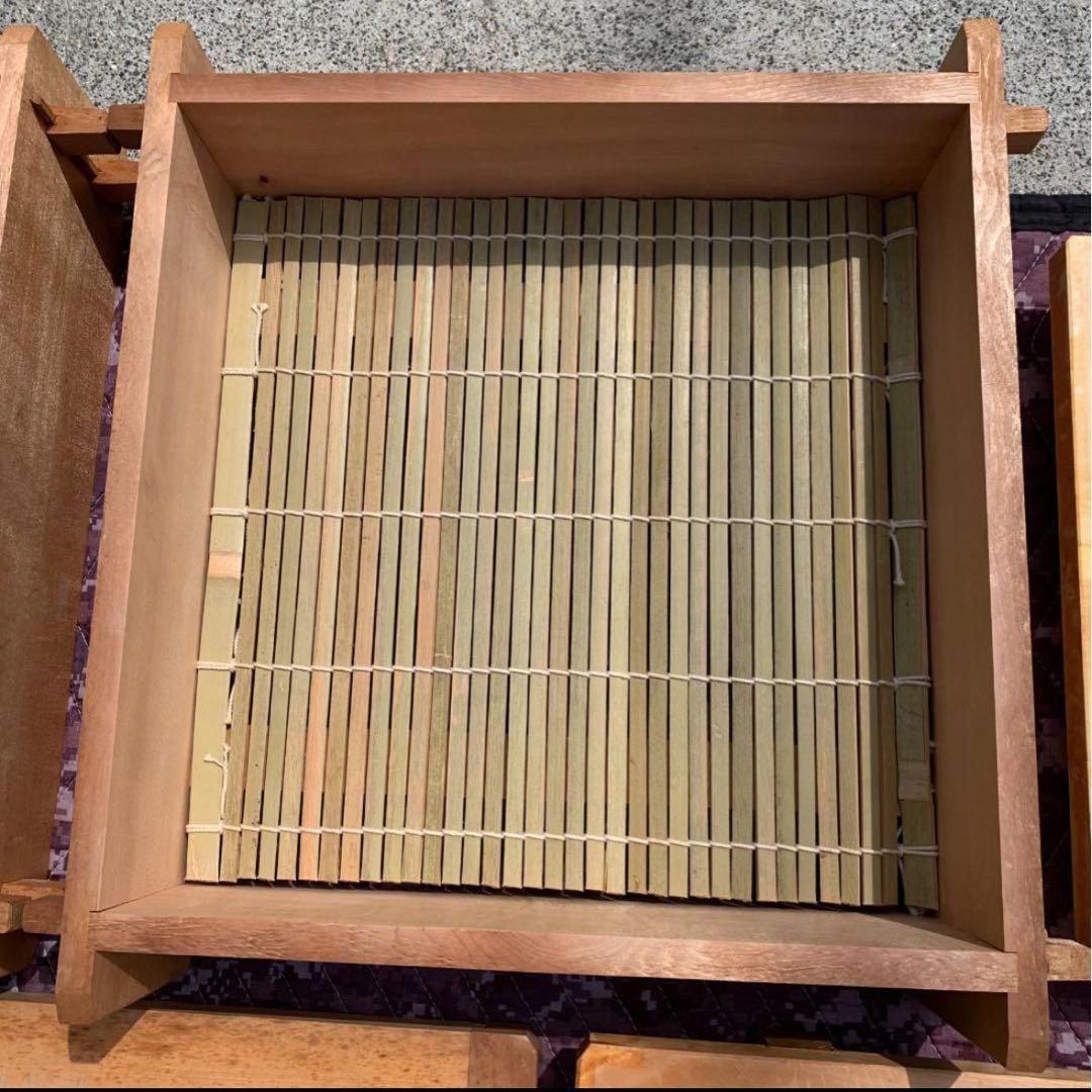 【テクニトロン】2段角型　せいろ　大型　木製　蒸篭　蒸し器