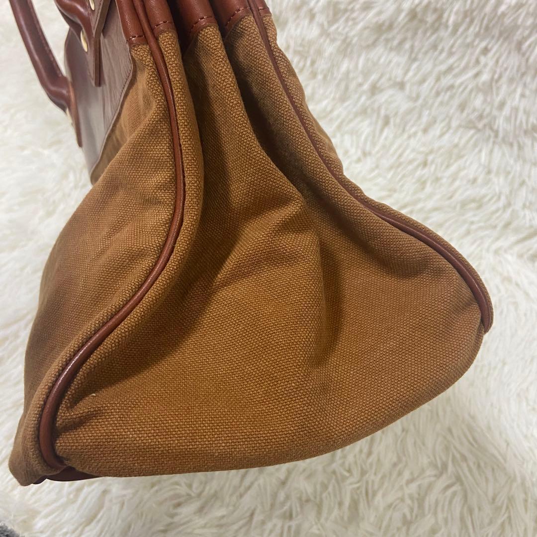 シータパランティカ　トートバック　キャンパス　レザー トートバッグ