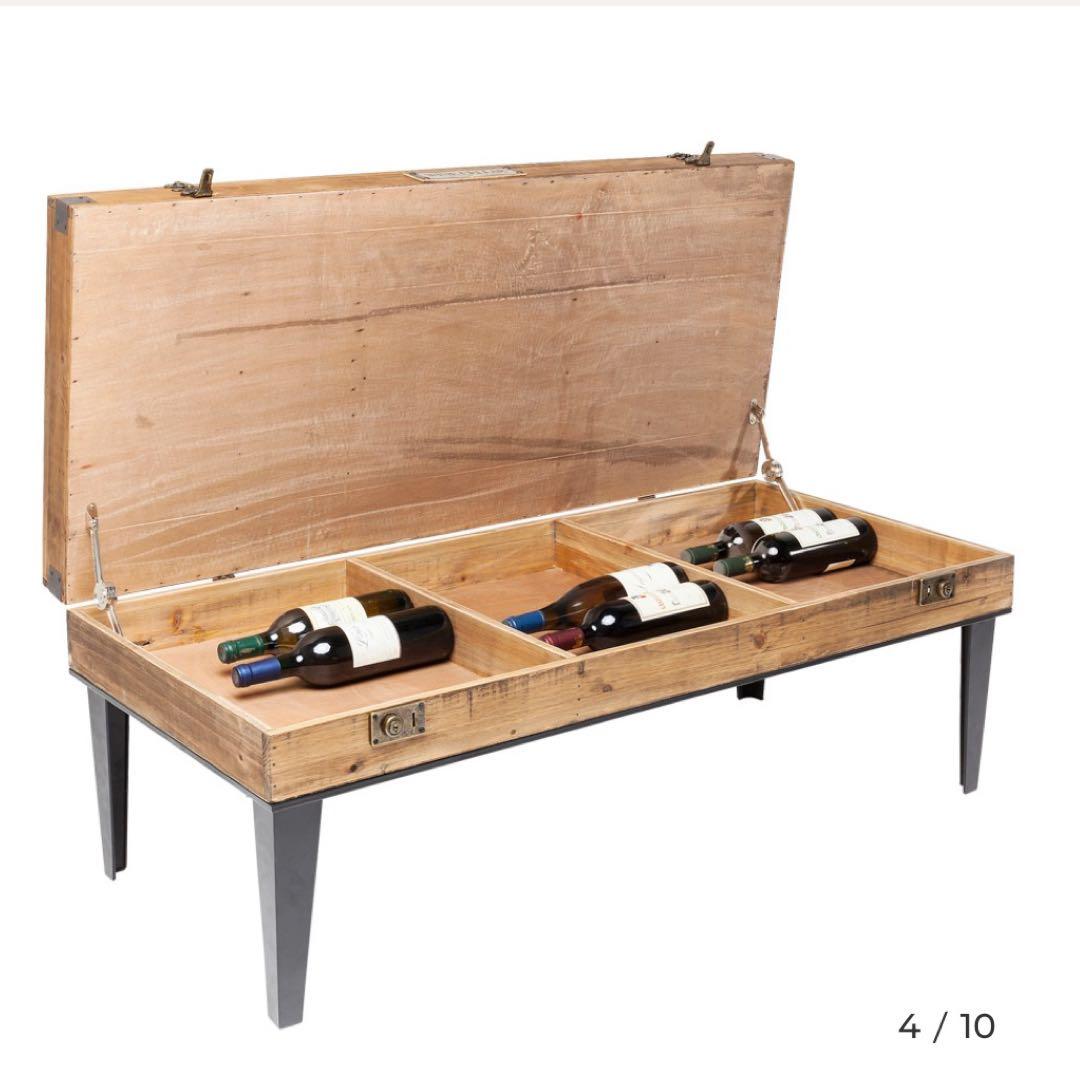 KARE コレクターヴィンテージ風木製ローテーブル 122x55cm