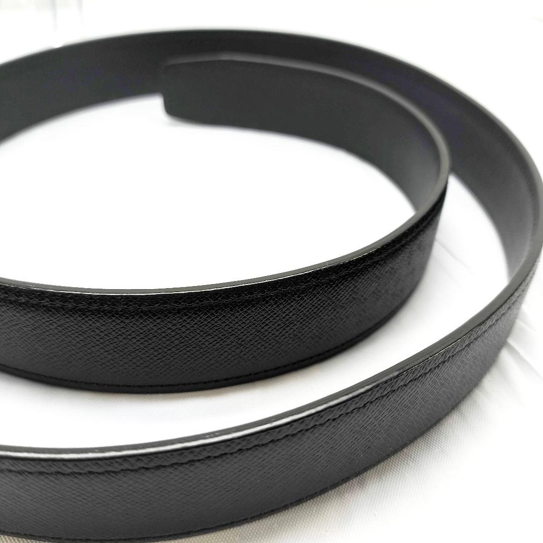 新品未使用 バーバリー ベルト メンズ ブラック 調整可 レザー