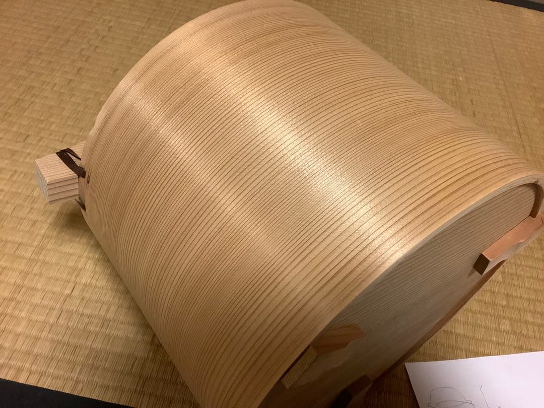 茶道具　湯桶+つくばい柄杓