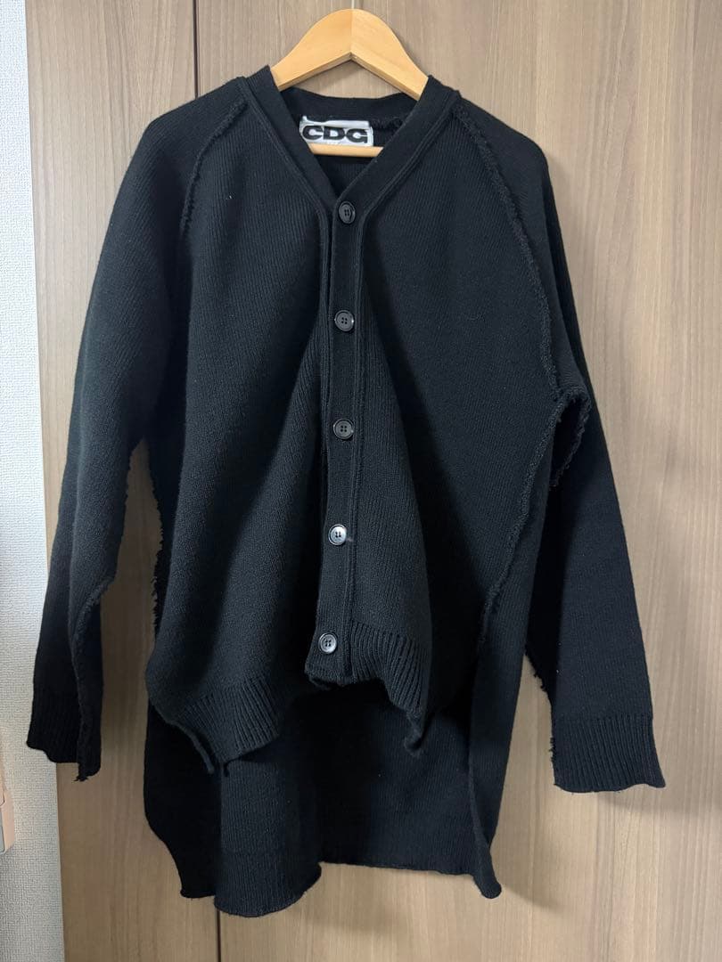 CDG アウトサイドシーム ロングカーディガン　Sサイズ