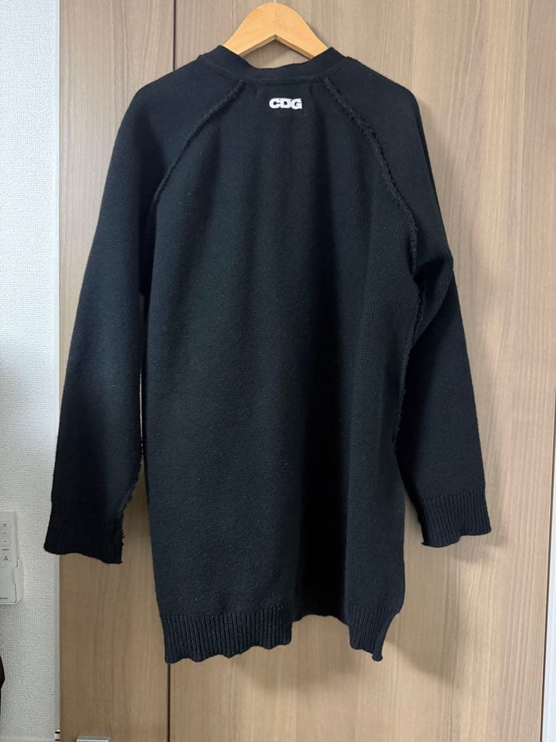 CDG アウトサイドシーム ロングカーディガン　Sサイズ