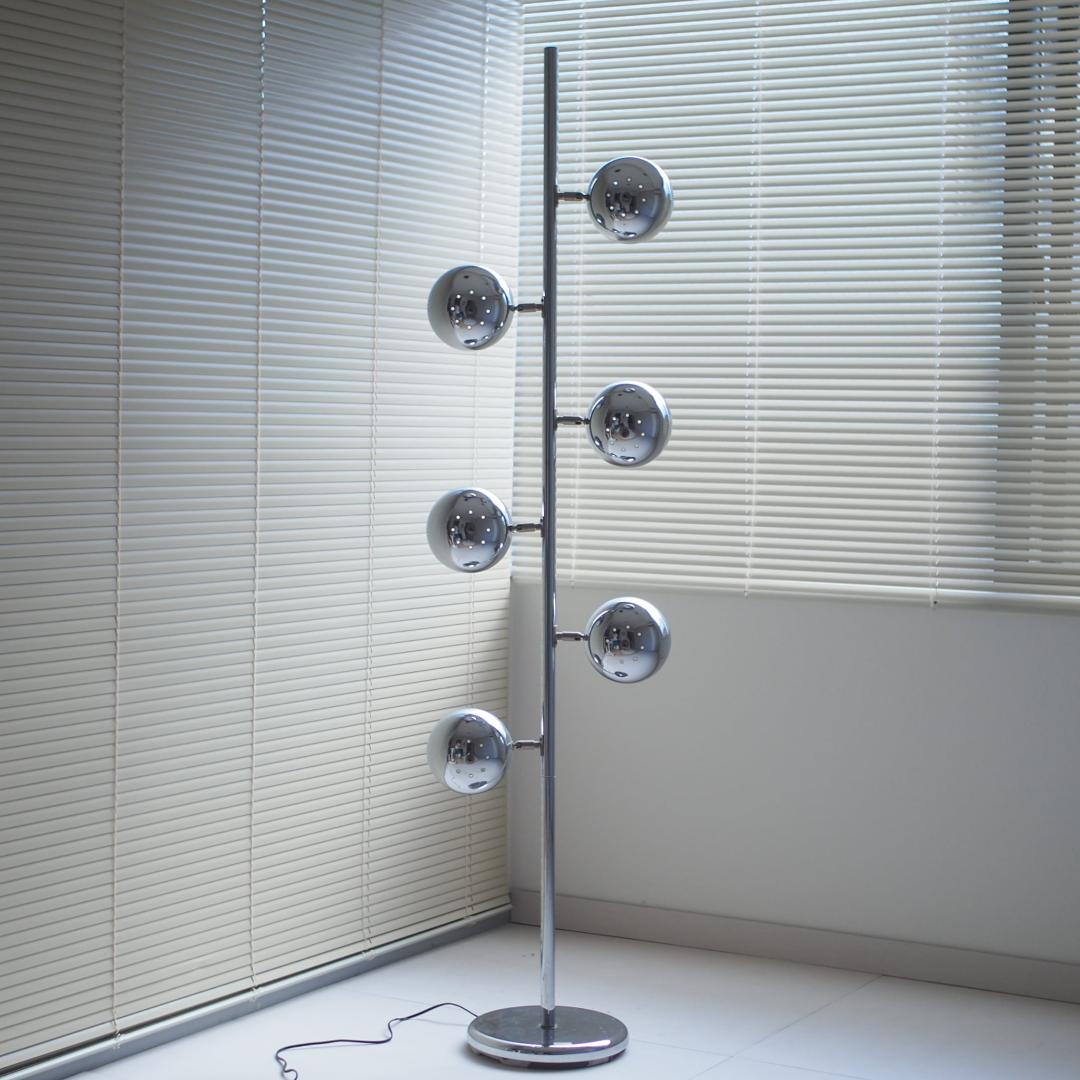 space age floor light / スペースエイジな6灯フロアライト