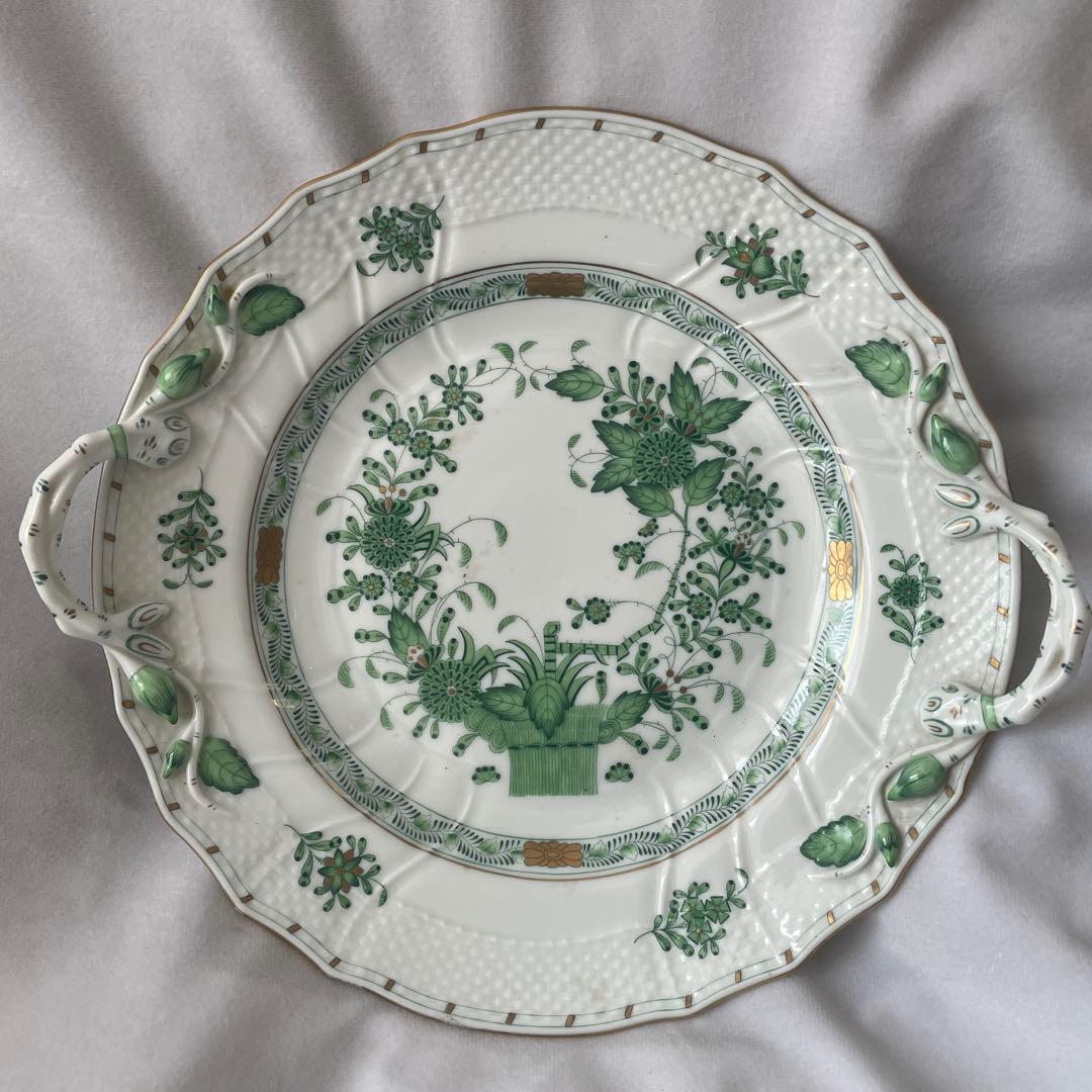 HEREND 手描き インドの華　ケーキ皿