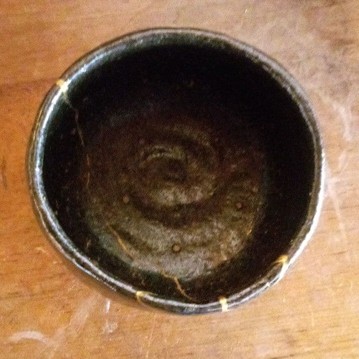 上口愚朗作黒楽茶碗