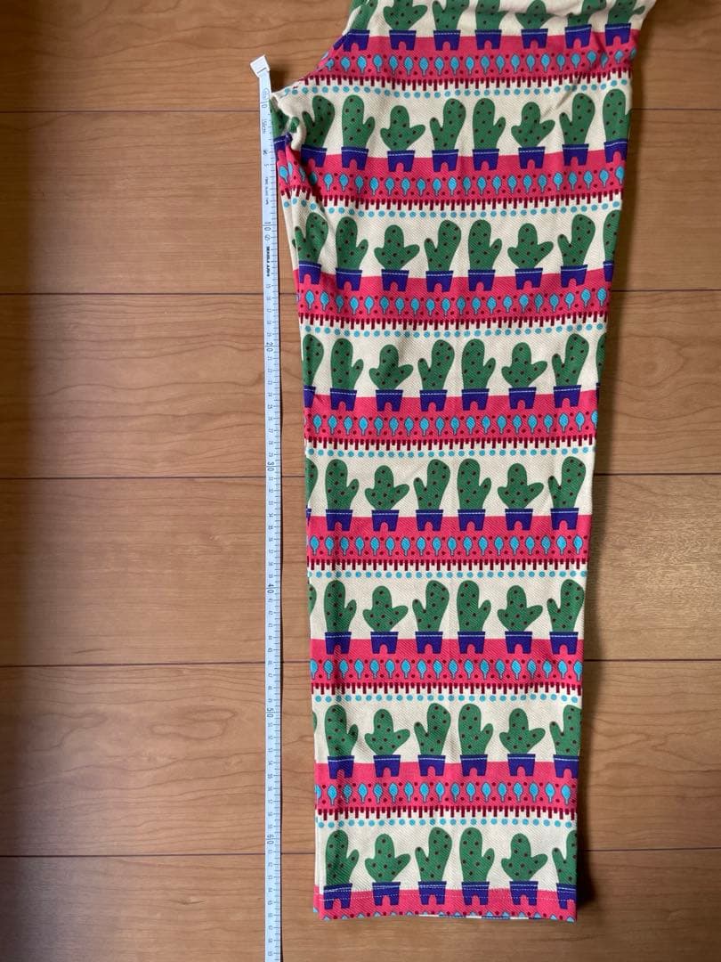 新品タグ付き ワコール パジャマ ルームウェア サボテン柄　M マタノアツコ