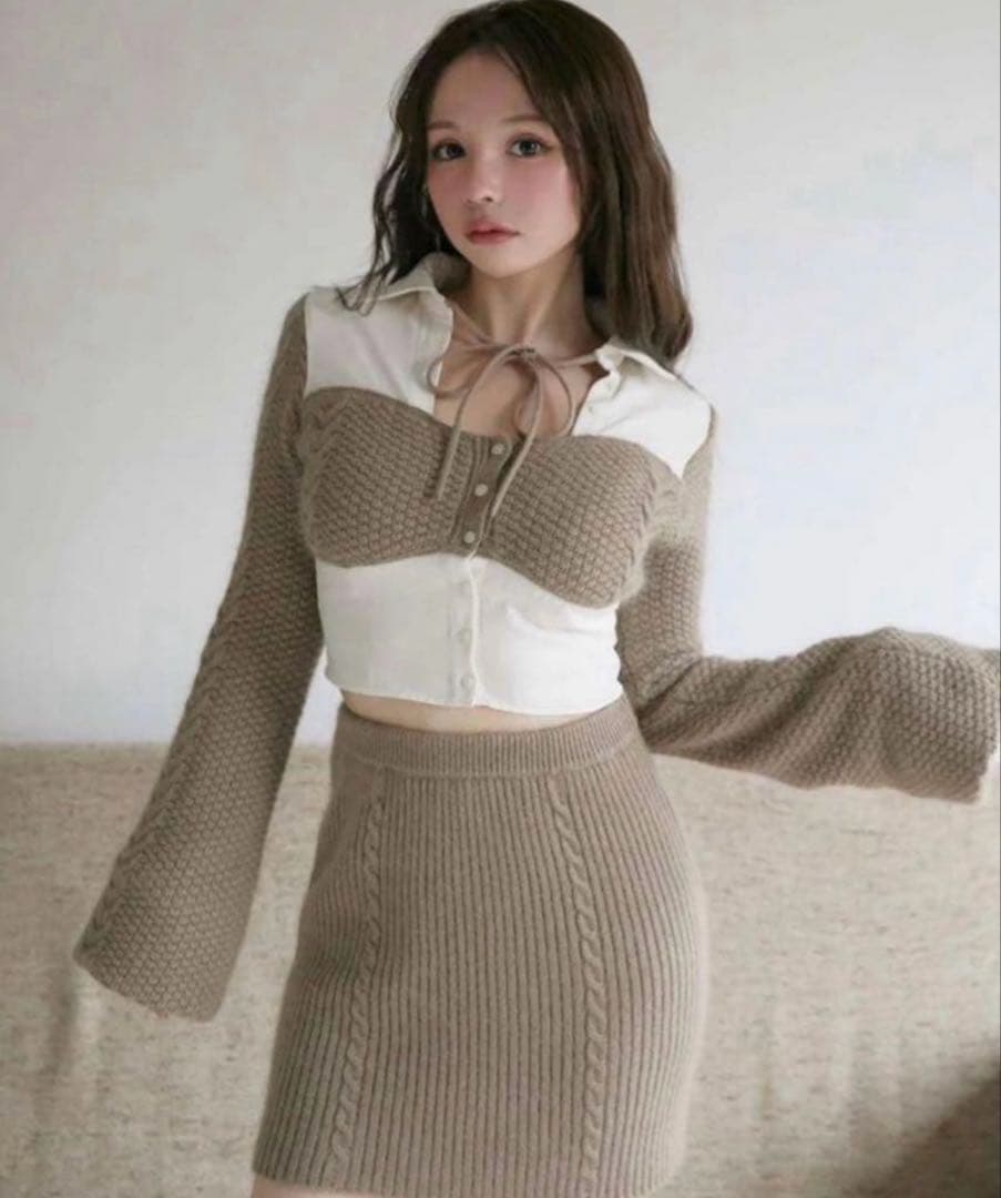 トップス andmary Luna angora set up