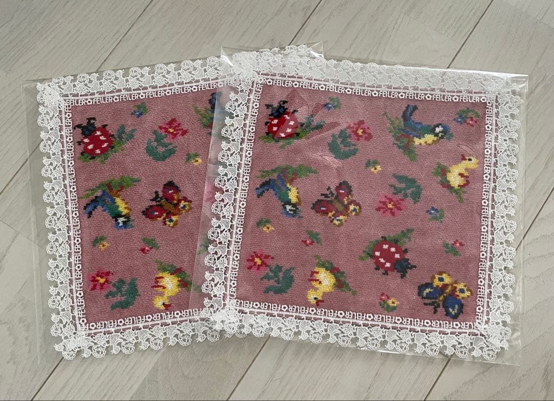 フェイラー FEILER 近沢レースコラボハイジハンカチ 2枚セット