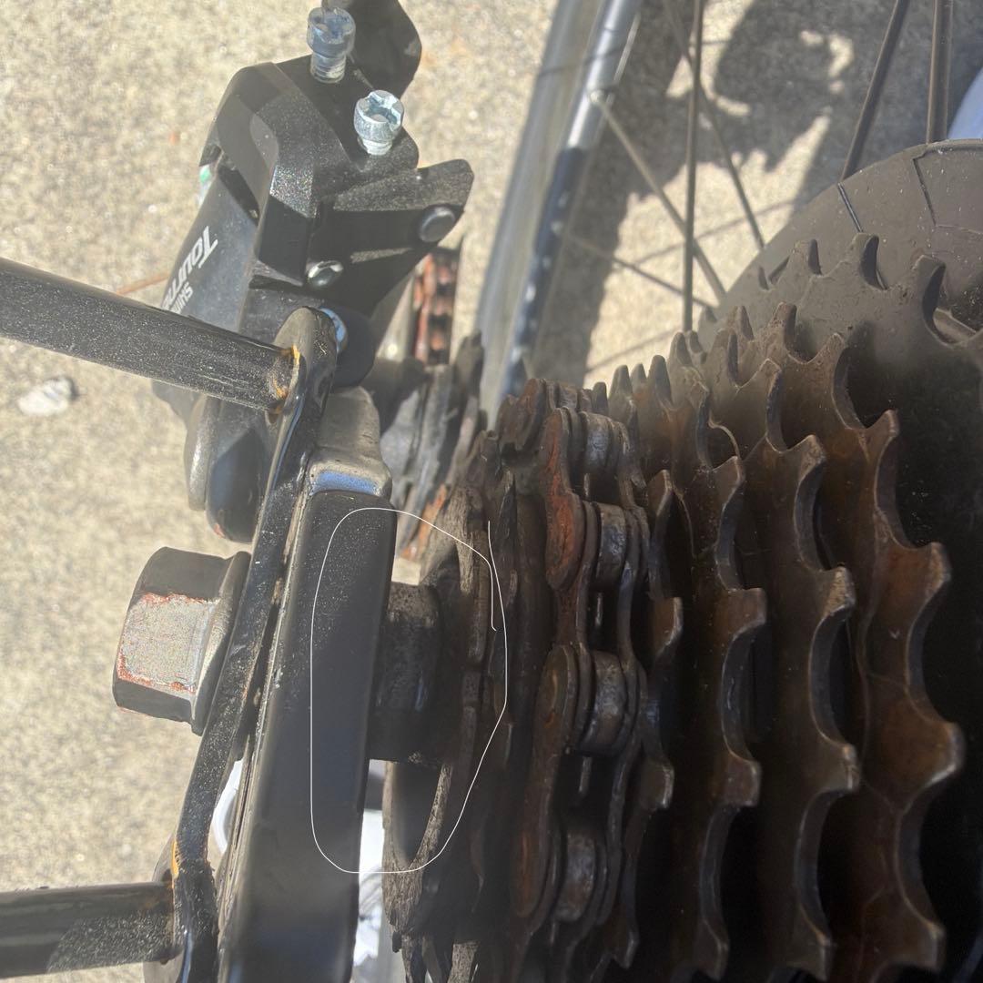 ESLIVE ロードバイク ブラック説明必須(防犯登録解除済み）