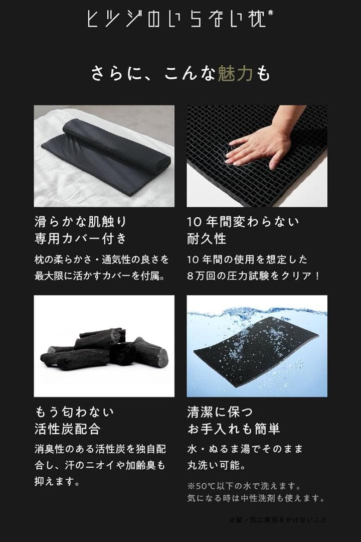 【開封済・未使用】ヒツジのいらない枕 フリースタイル　タオル枕　枕カバー付　#1