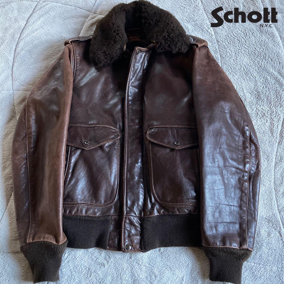 希少ヴィンテージ　70s schott ショット IS-674-M-S G-1