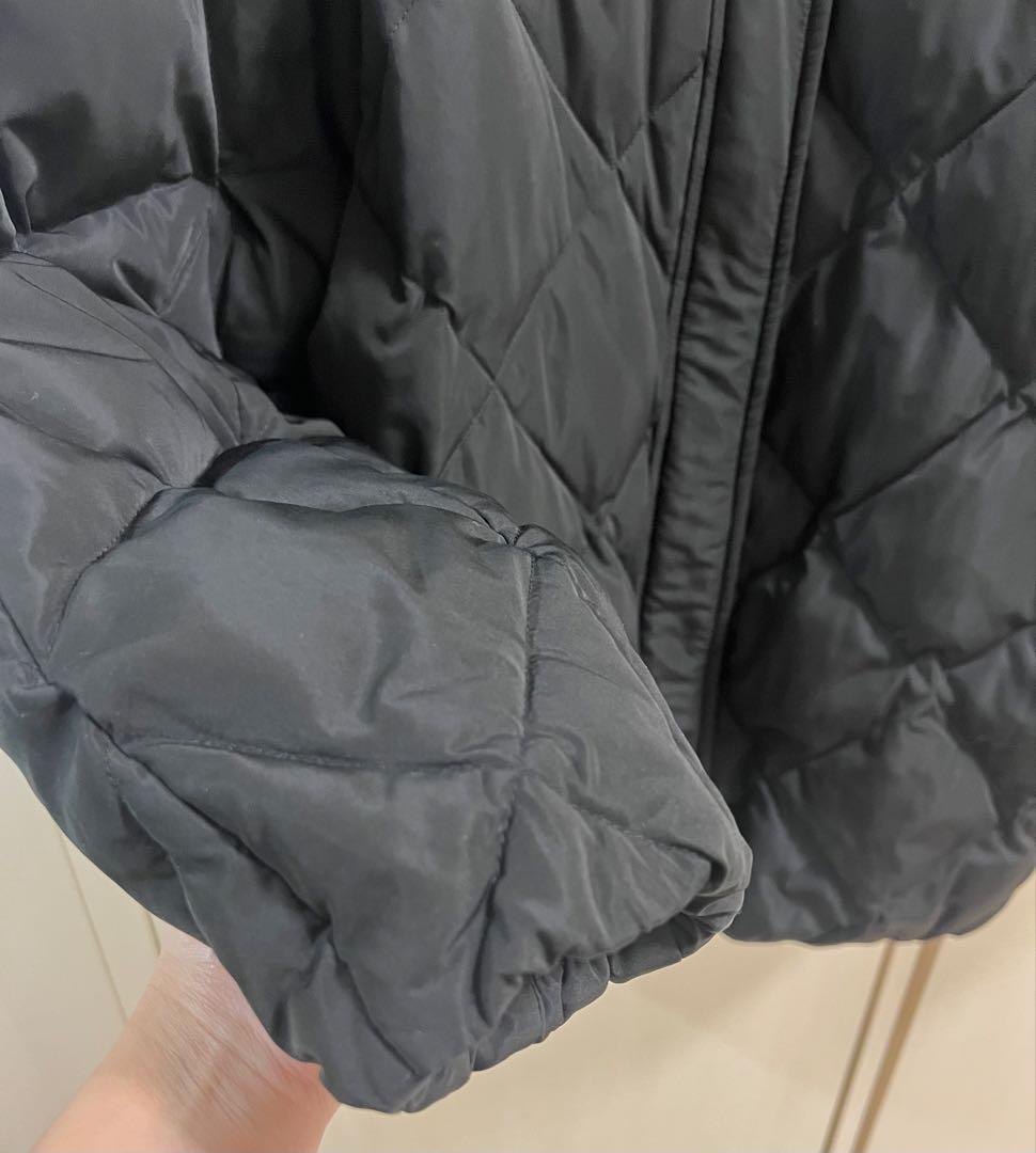⭐️mi-co⭐️ACUTA★ノーカラーキルティングダウンジャケット★ブラック