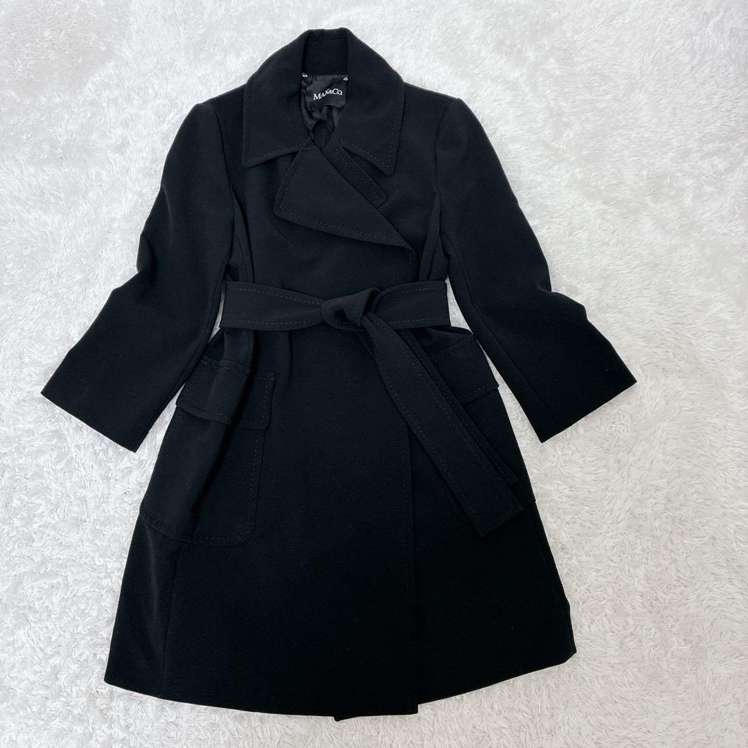 【MAX&Co】ラップコート ベルテッドコート ロングコート ストレッチ ベルト