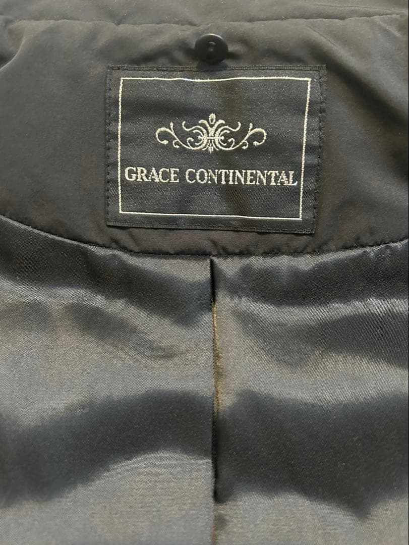 GRACE CONTINENTAL ファー付ショートダウンジャケット
