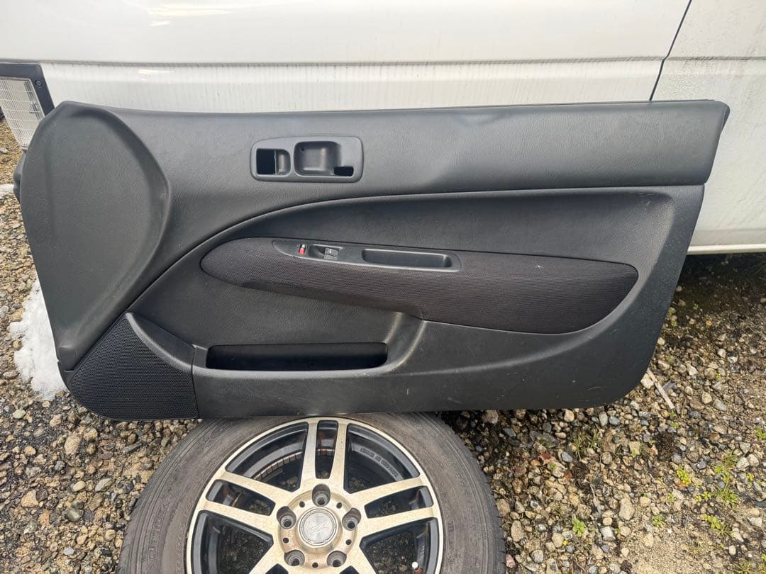 EKシビック SIRブラックドアパネル 電動ウィンドウスイッチ付き 左右セット