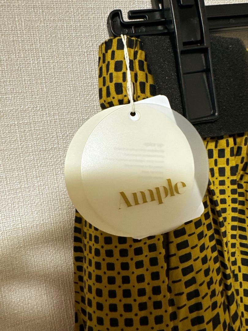 ヤマダヤ　Ampleエスニック調コットンフレアスカート 幾何学模様スカート