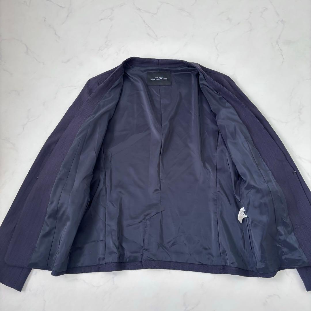 グリーンレーベルリラクシング ドビーブッチャー セットアップ ネイビー