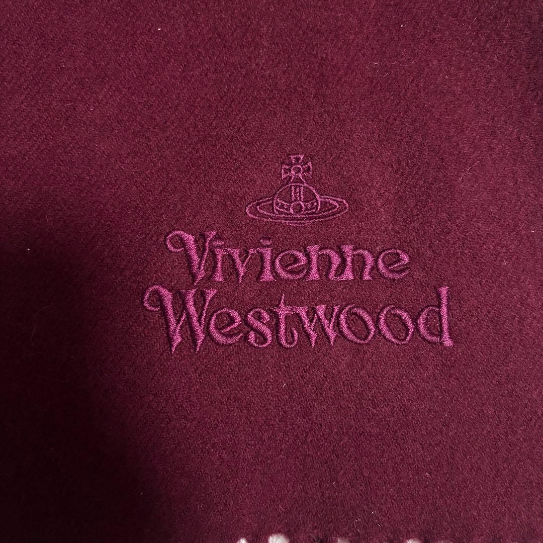 ヴィヴィアンウエストウッド マフラー ボルドー 新品 タグ付