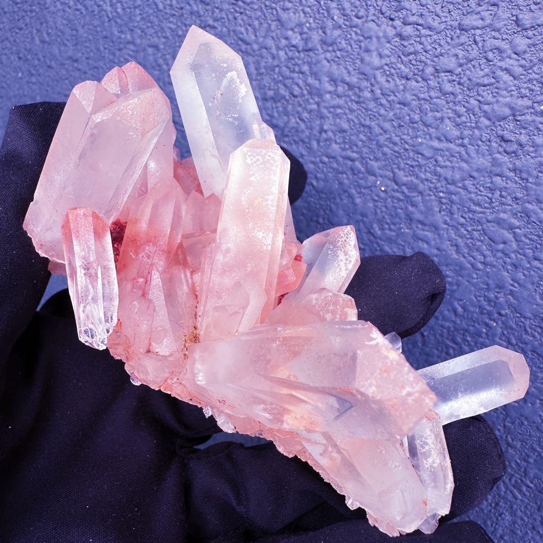 爆レア❗️浄化❗️超綺麗♡超強いパワー ピンク ヒマラヤ クラスター天然石A1423