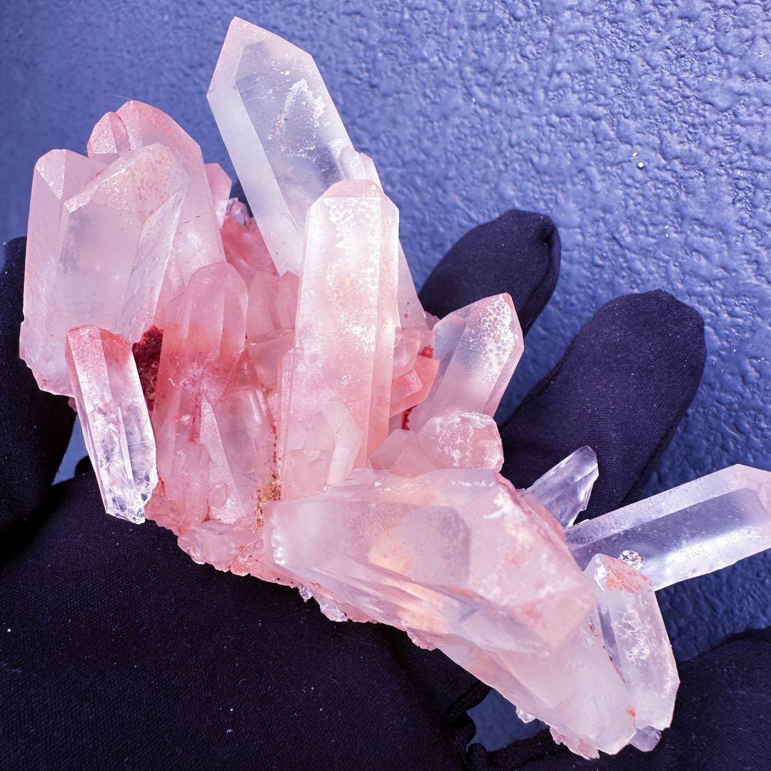 爆レア❗️浄化❗️超綺麗♡超強いパワー ピンク ヒマラヤ クラスター天然石A1423