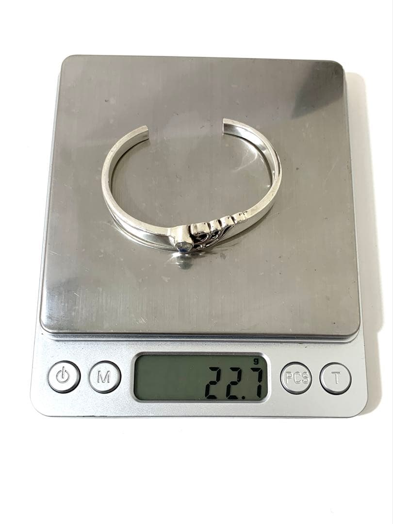 マッシュ SILVER 925 バングル ブルー ムーンストーン moon